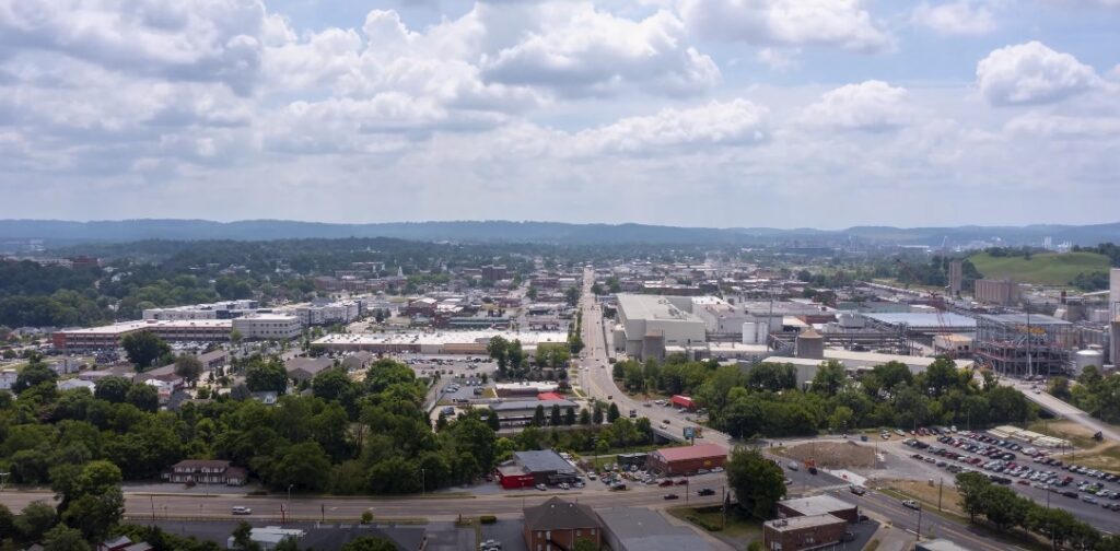 Aerial view of Kingsport location.